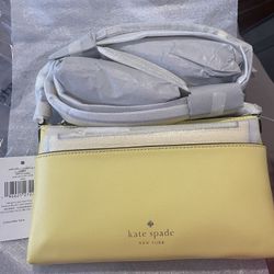 Kate Spade Sadie Leather Crossbody + Matching Wallet (NWT, Retail $249)