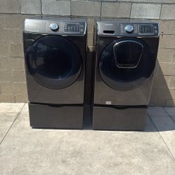 Samsung Washer, Dryer And Pedestals