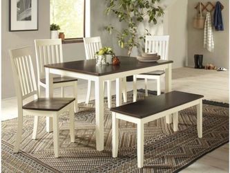 Jofran Decatur Lane Farmhouse Counter Height Dining Set – Table + 4 Chairs – Like New $450 OBO