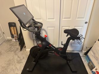 Peloton Exercise Bike with new shoes