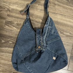 Denim Tote Handbag