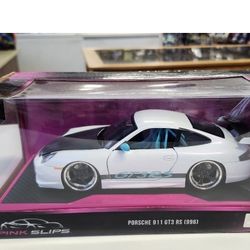 Jada Pink Slips Porsche 911 GT3 RS (996) White