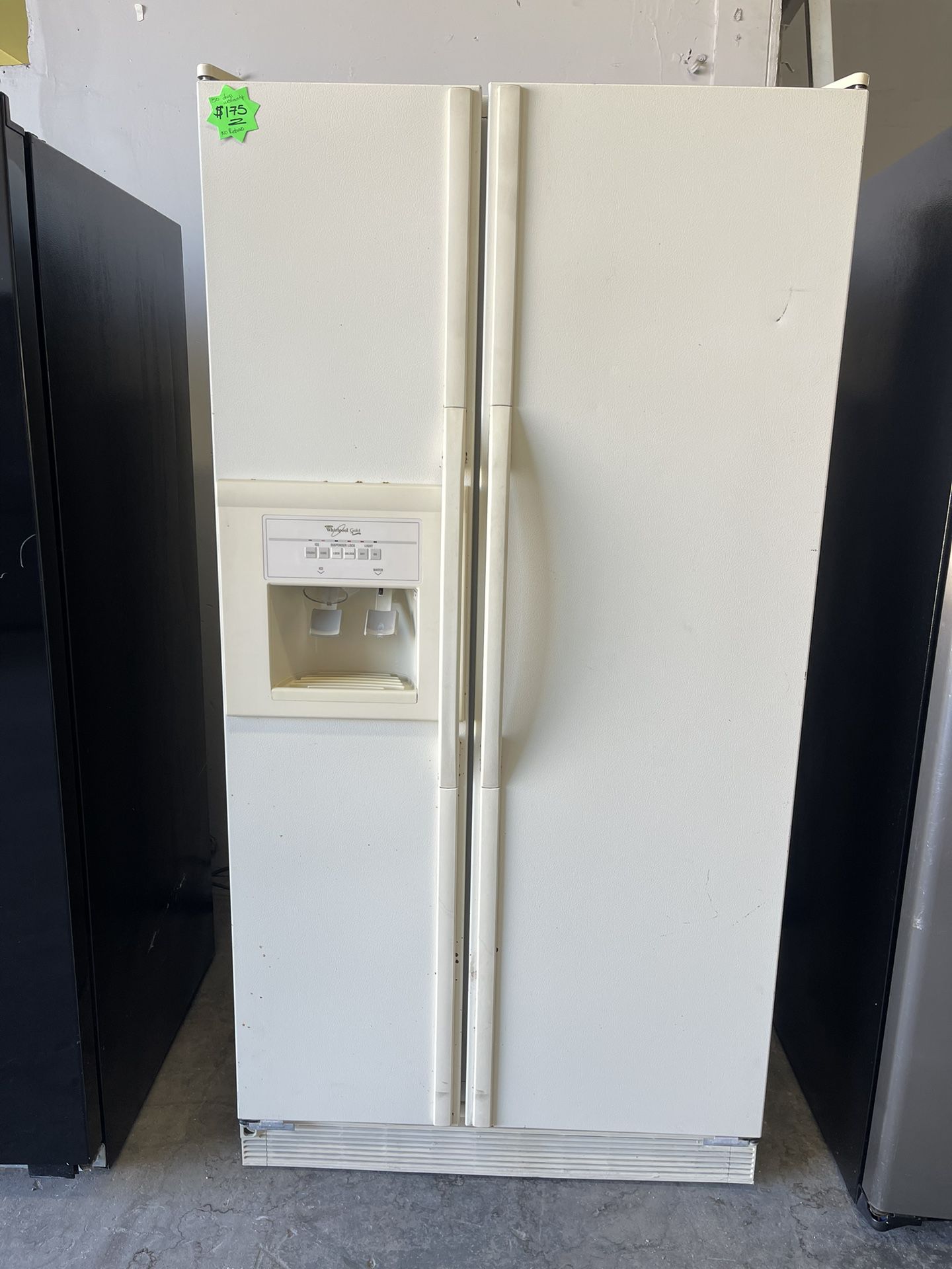 Whirpool Off White Side By Side Refrigerator 