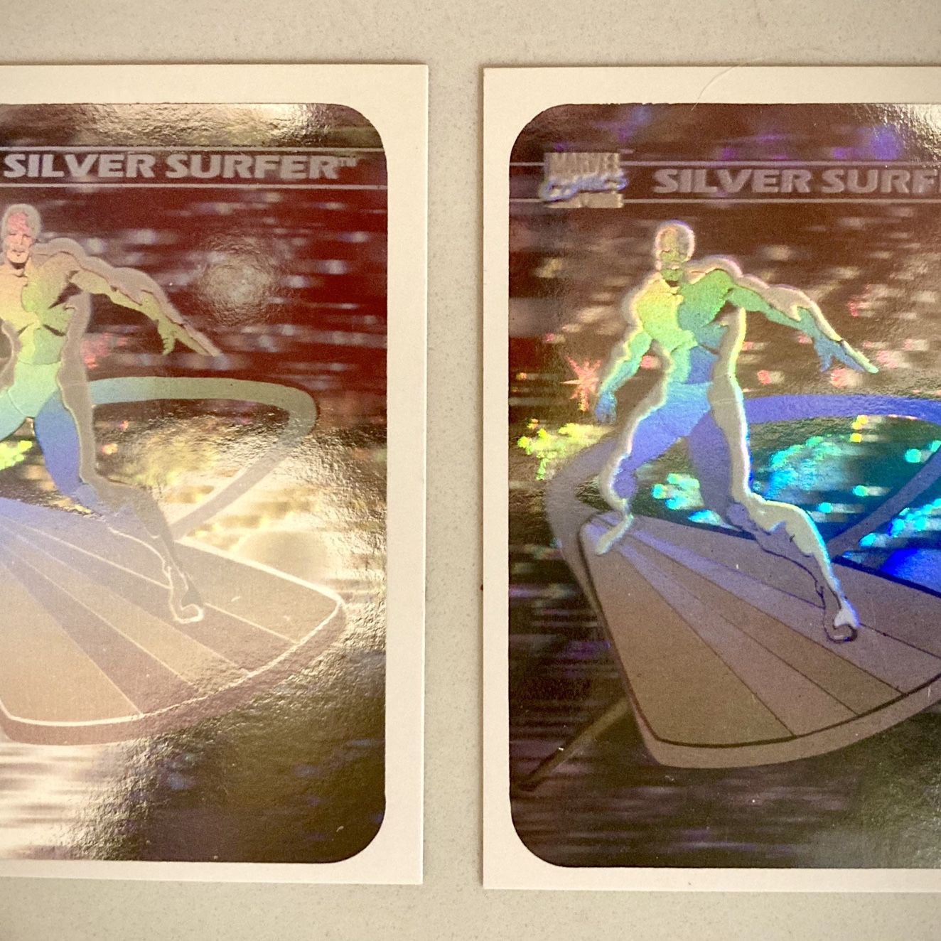 holographic marvel cards Collector - 1990 - Marvel Comics - Hologram Whenever you draw a card holographic wolverine card This is