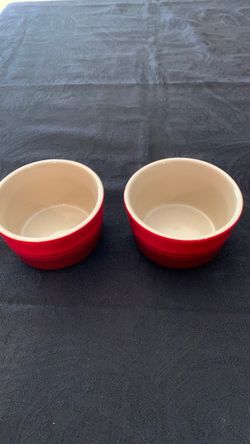 Le creuset Remekins, set of (2) in stoneware Cerise