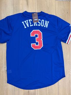 Allen Iverson Phila warm up Jersey