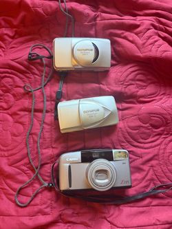 Olympus 35mm film cameras lot tested *work*