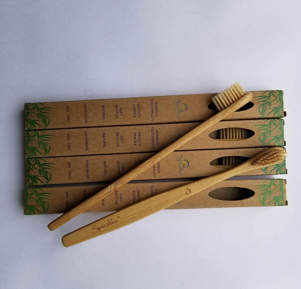 Bamboo Toothbrush Set Of 4