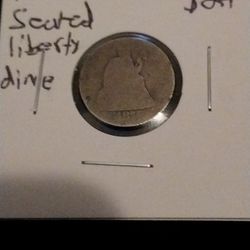 1875 Seated Liberty Dime