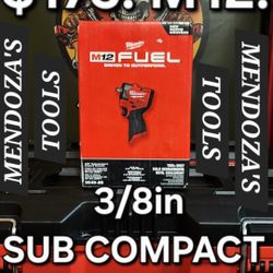 Milwaukee Sub Compact Impact Wrench 3/8in Fuel M12 