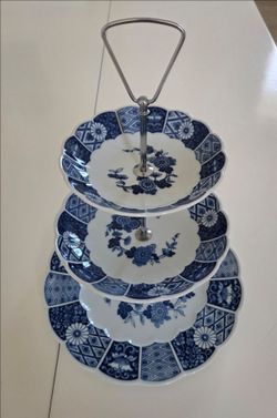 Blue Imari tea service from Japan