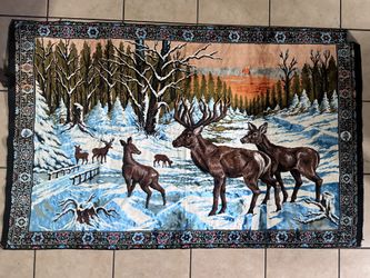 winter themed carpet rug 