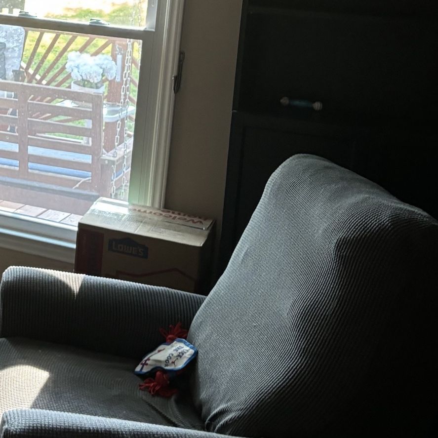 Broyhill Gray Somerset Leather Match Swivel Recliner for Sale in Charlotte NC OfferUp