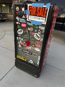 Coca cola garage fridge