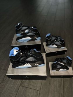 Retro 5 university blue size 13c