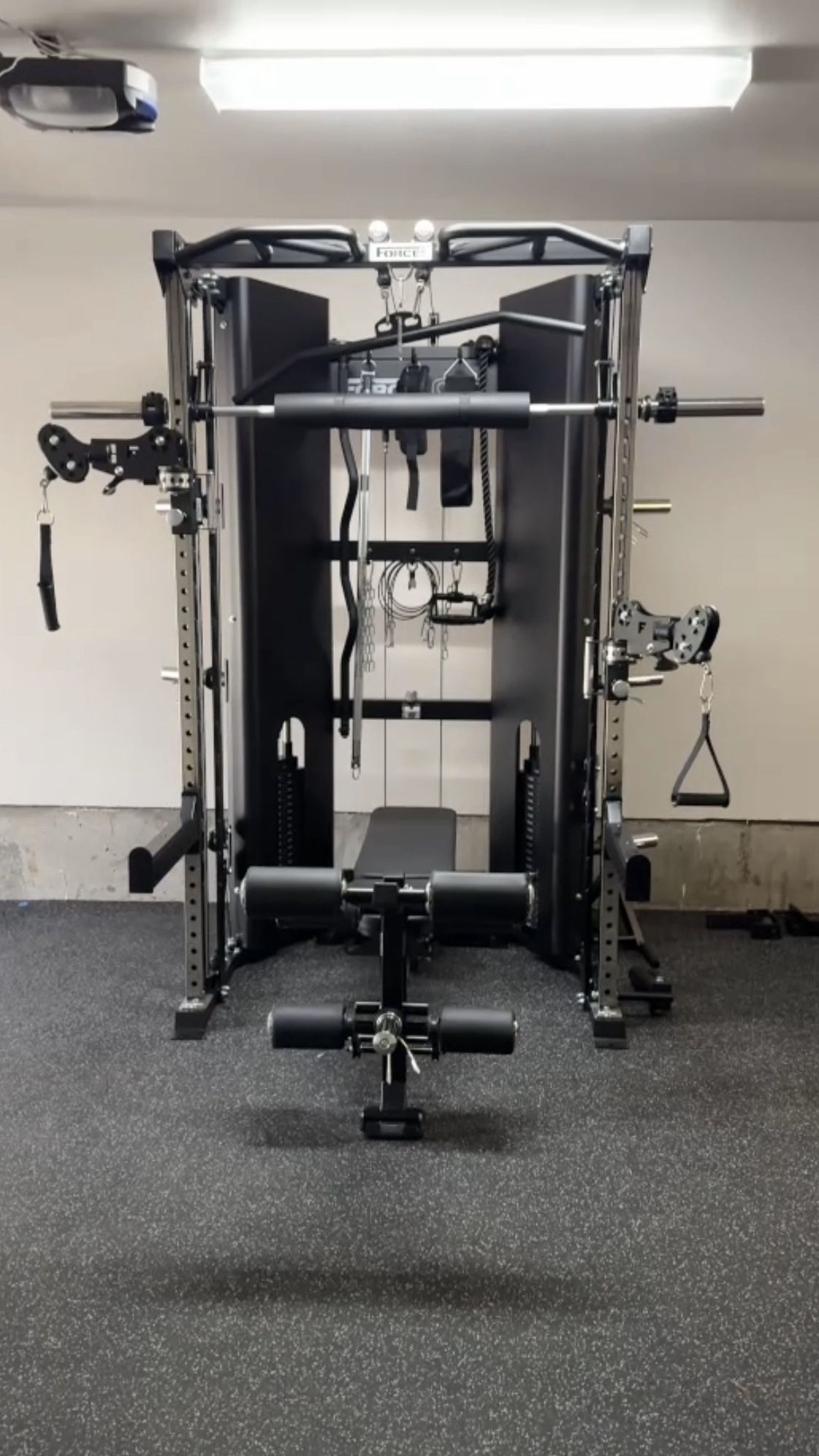 Force C10 functional Trainer - Cable Machine, Smith Machine, Squat Rack, Lat Pulldown, Low Row, Landmine And More 