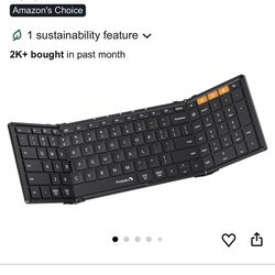 ProtoArc Foldable Bluetooth Keyboard, XK01 Full-Size Portable Wireless Keyboard for Travel