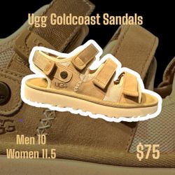 UGG Unisex Goldencoast Multistrap Sport Sandal, Size 10M / 11.5 W (Color: Sand) 
