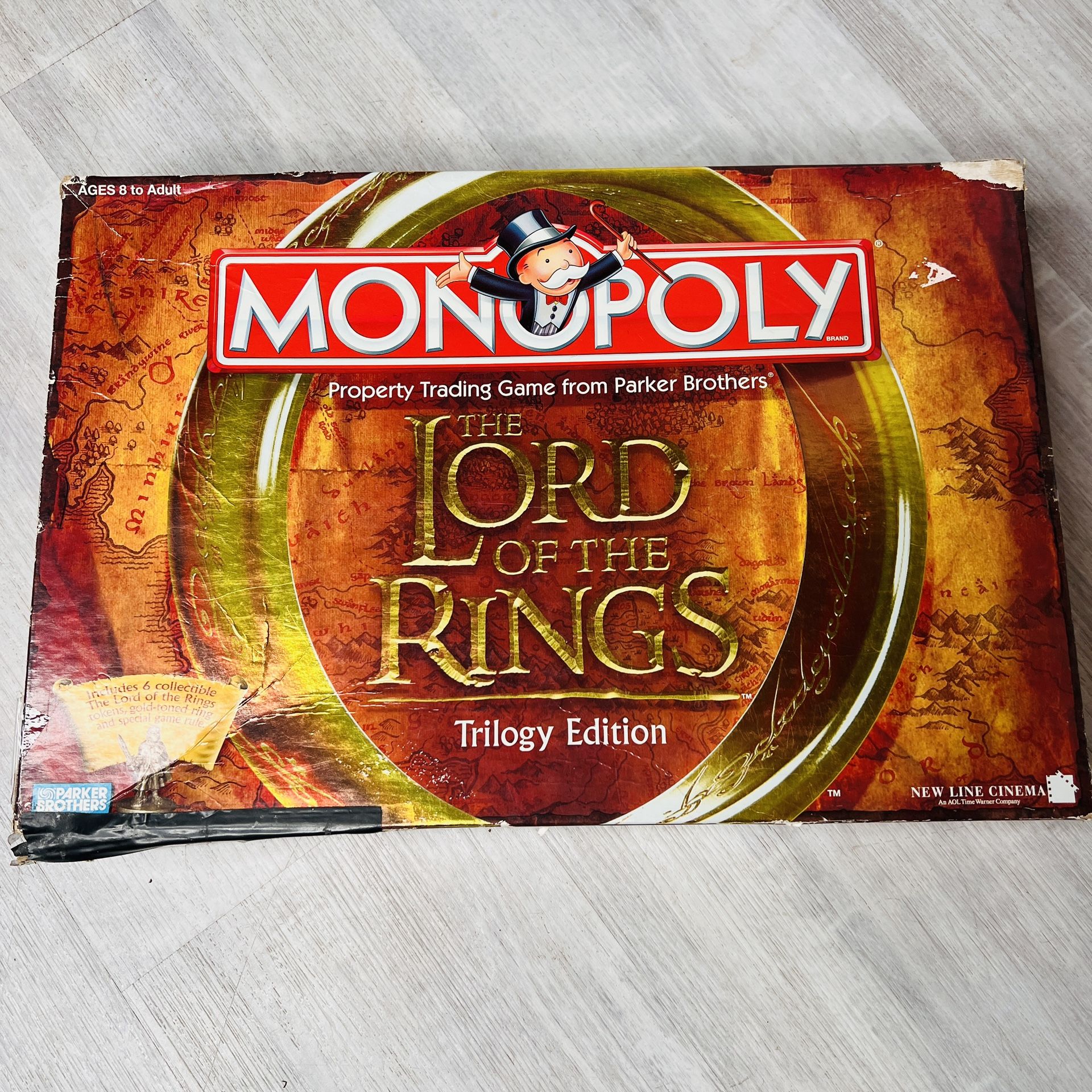 Monopoly The Lord Of The Rings Trilogy Edition Board Game