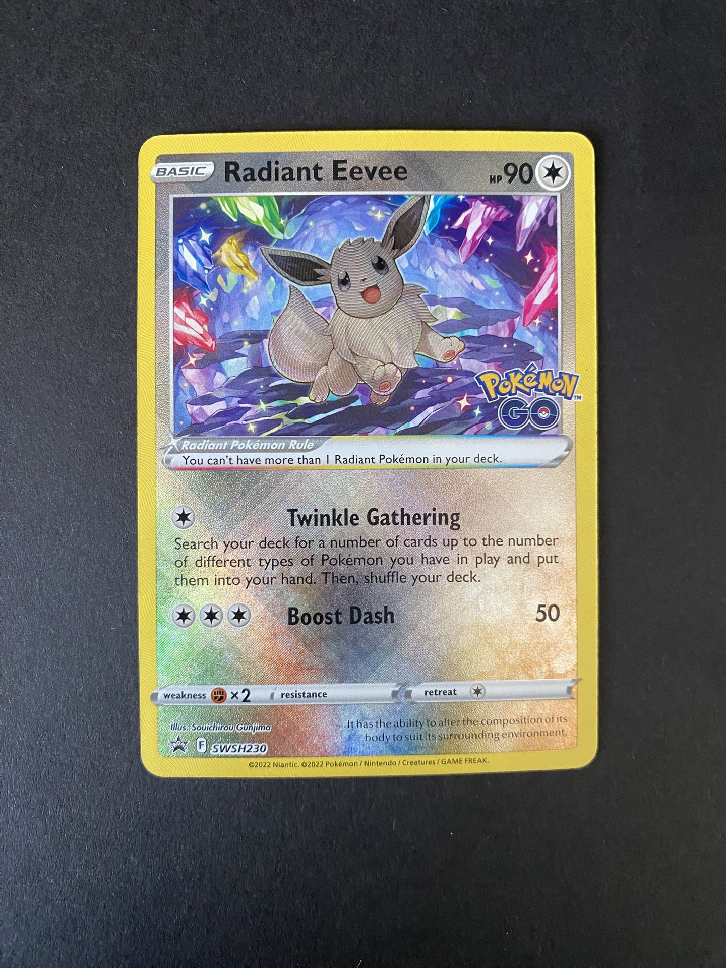 Radiant Eevee SWSH230 SWSH: Sword & Shield Promo Cards Holo