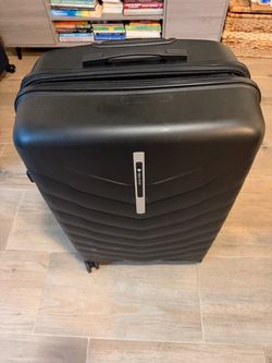 Black 28-Inch Hard-Shell Suitcase