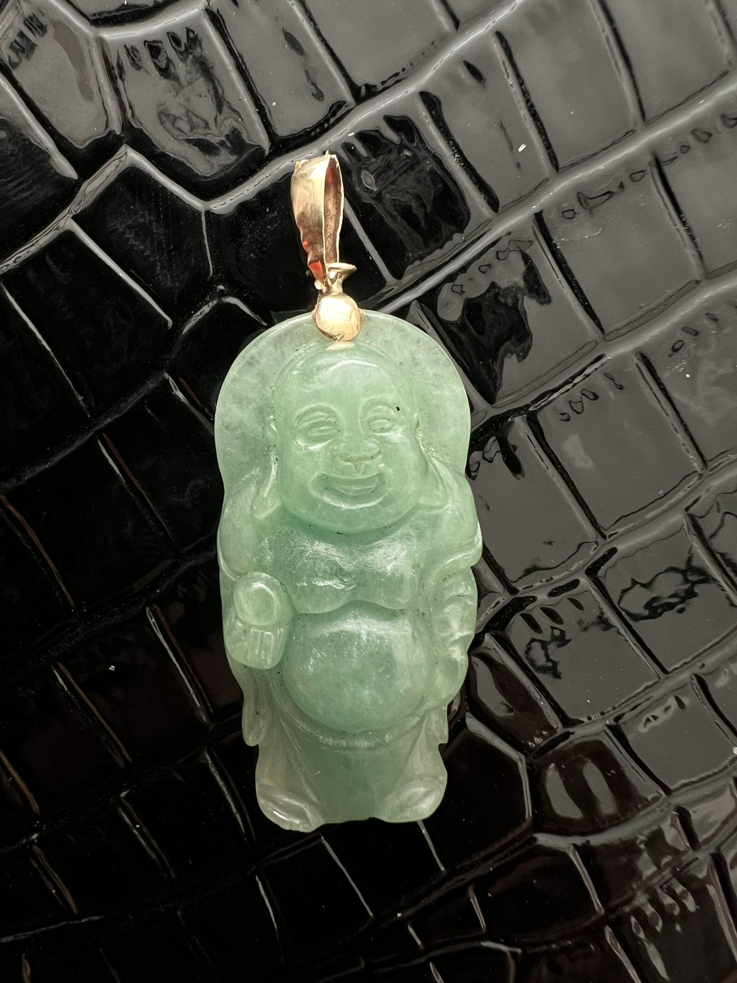 14K Gold Buddha Pendant