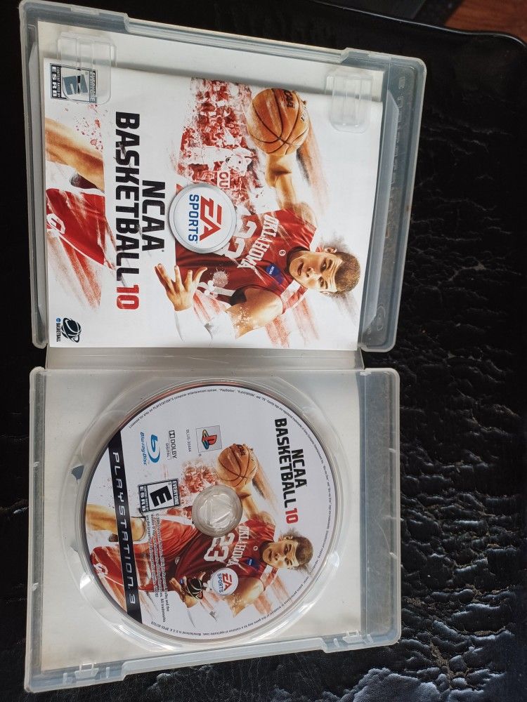 NCAA BASKETBALL 10 PS3 GAME $80 FINAL PRICE SAME DAY SHIPPING 