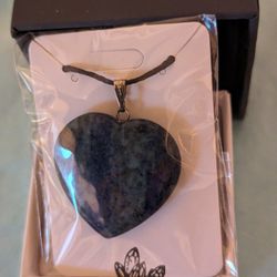 Lapis Hear Shape Necklaces