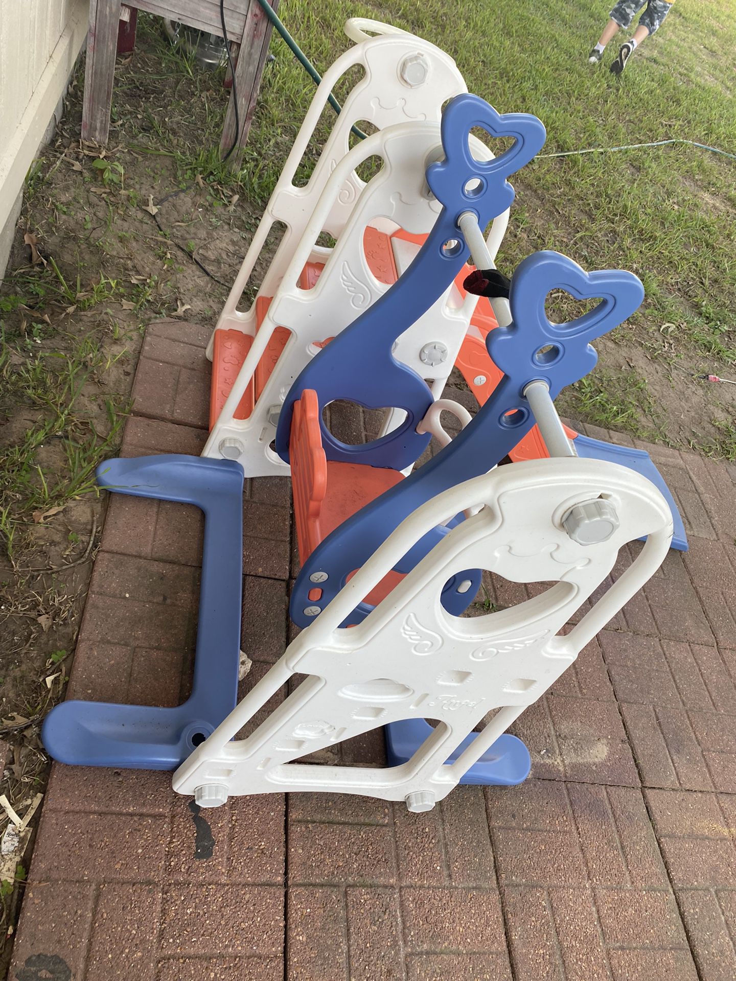 Toddler swing and slide