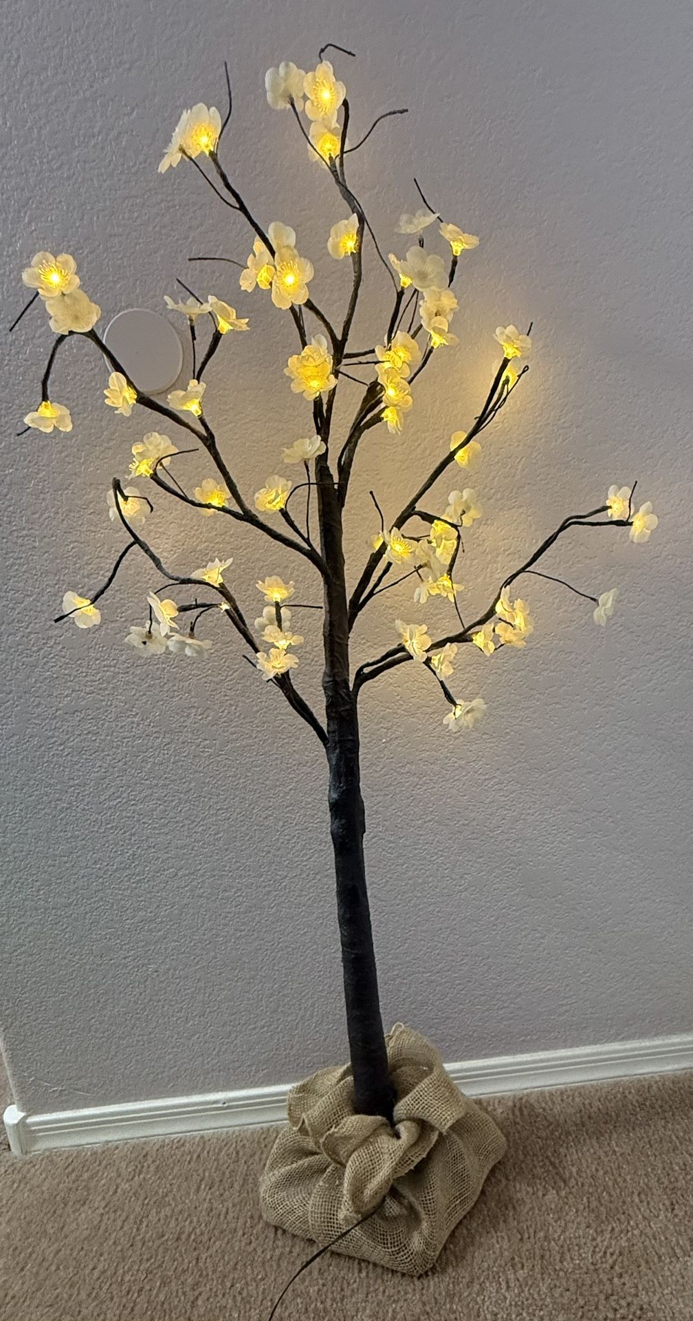 Artificial Tree with Stand Warm White Lights ( Indoor/Outdoor )