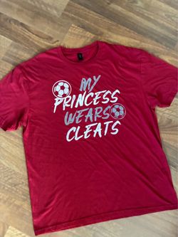 My Princess Wears Cleats Soccer Graphic Tee