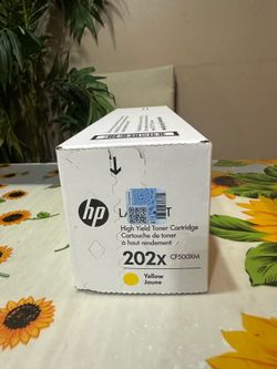 HP 202X Yellow Toner (CF500XM) – OEM – High Yield – (pickup or delivery)