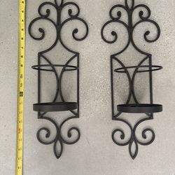 Set of wall Candle holders