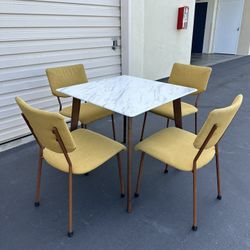 Mid century modern style dining table set