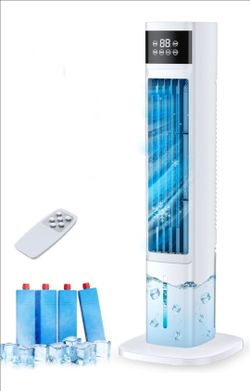 Portable Air Conditioners for Room, 3-in-1 Evaporative Air Cooler, Fast Cooling Portable AC Unit/24H Timer, Remote Oscillating Tower Fan, 4 Modes 3 Sp