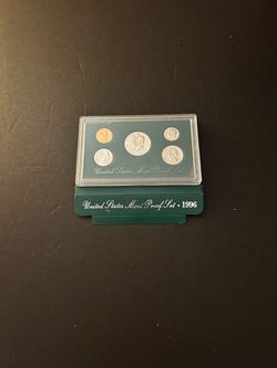 Coins – 1996S Brilliant Uncirculated proof set in original packaging - Lincoln penny/Jefferson nickel/Roosevelt dime/Washington quarter/Franklin half 