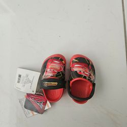 New KIDS' CROCS WITH CARS DESIGN with lights size 4