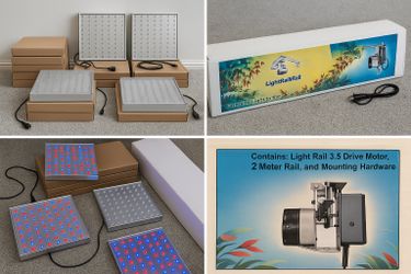 💡 Ultimate Indoor Grow Light Kit ()– 8 Full Spectrum LED Panels + LightRail 3.5 IntelliDrive Motorized Track
