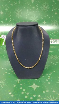 Rope Chain - Yellow Gold 10k (.417) 3.9 grams 20 inch