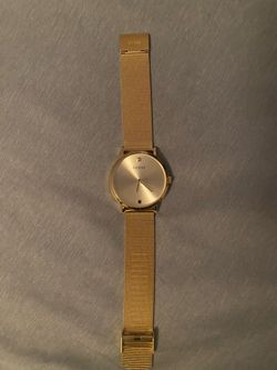 Guess Gold-Tone Mesh Watch