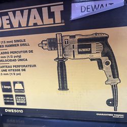 DeWalt 1/2" Single Speed Hammer Drill 