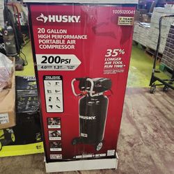 Husky
20 Gal. 200 PSI Oil Free Portable Vertical Electric Air Compressor