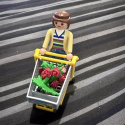 Playmobil #4638 Florist With Cart Without Vase