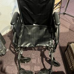 Drive Medical Silver Sport 2 Wheelchair - 20″ Seat, Detachable Desk Arms, Swing-Away Footrests