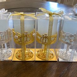 ✨ Luxury Candle Holder – Christmas Décor (Gold or Silver)