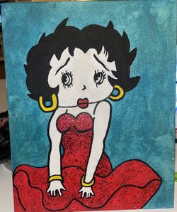 Betty Boop Homemade Painting