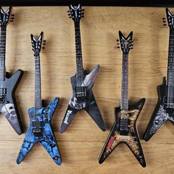 Axe Minature Guitars Dimebag Darrell Lot Of 5