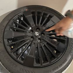 20” Hyundai OEM rims, 255/45R20 Kumho Crugen tires