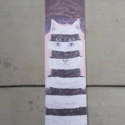 Rip n' dip Black and White Cat Grip Tape
