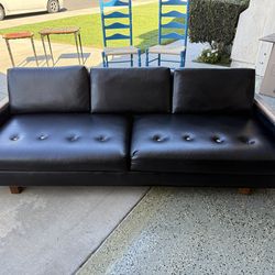 Black Leather Couch
